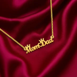 Mom Dad Name Necklaces