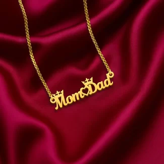 Mom Dad Name Necklaces