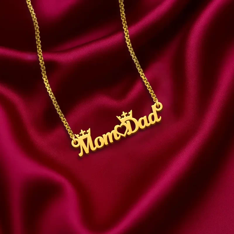 Mom Dad Name Necklaces