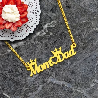 Mom Dad Name Necklace