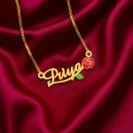 Rose Name Necklace