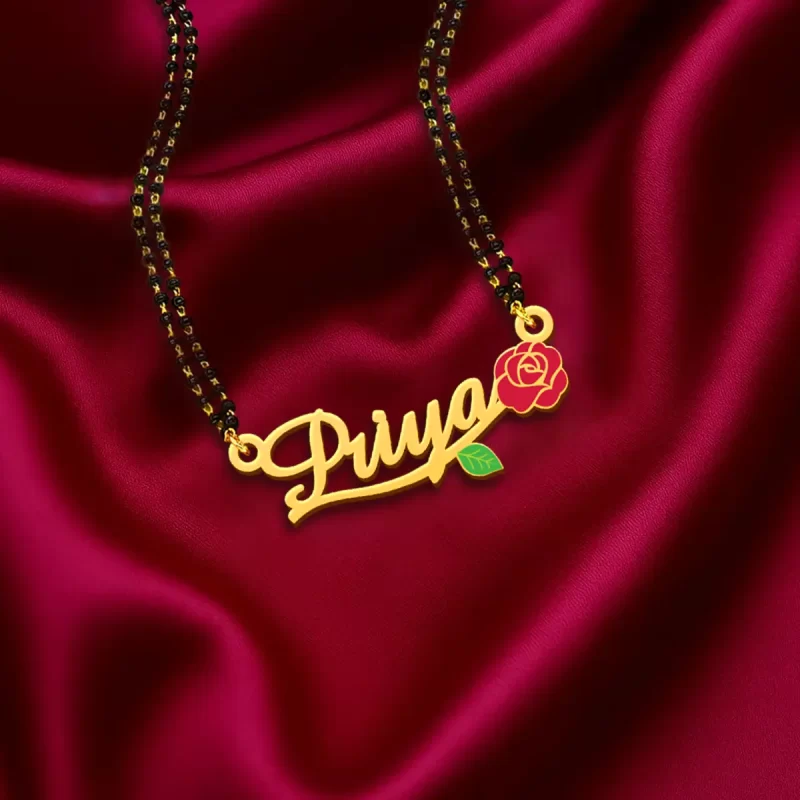 Rose Name Necklace
