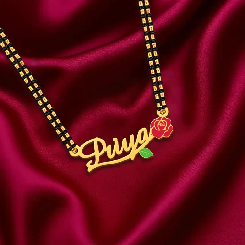 Rose Name Necklace