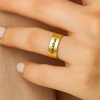 Personalized Engraved Name Ring