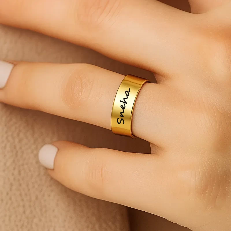 Personalized Engraved Name Ring