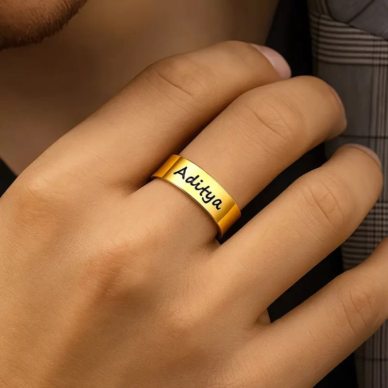 Personalized Engraved Name Ring