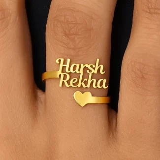 Personalized Couple Name Ring