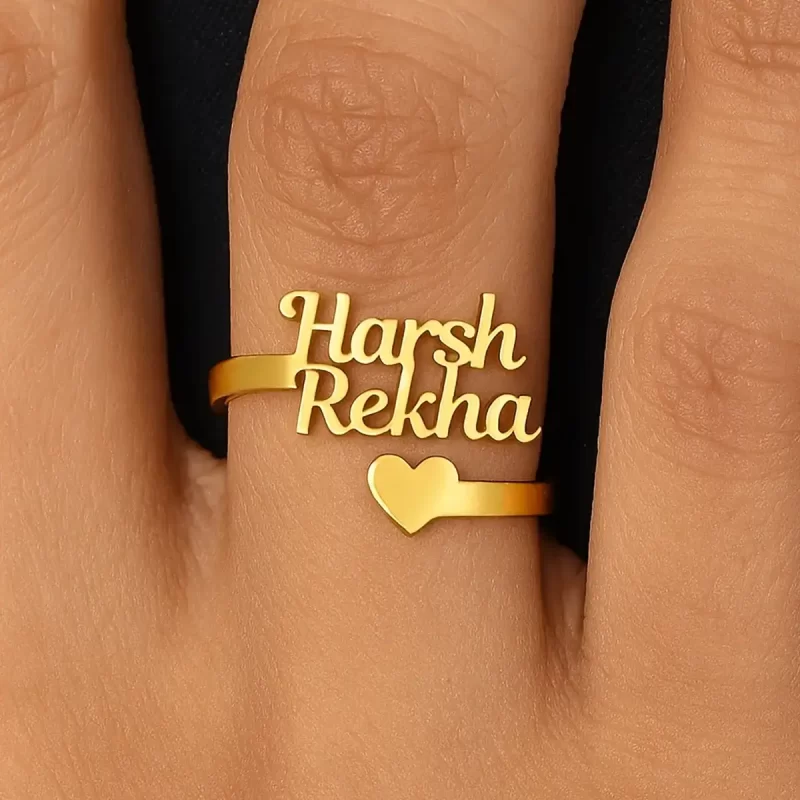 Personalized Couple Name Ring