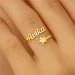 Custom Star Name Ring