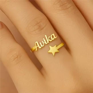 Custom Star Name Ring
