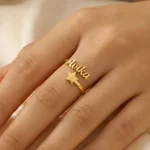 Custom Star Name Ring