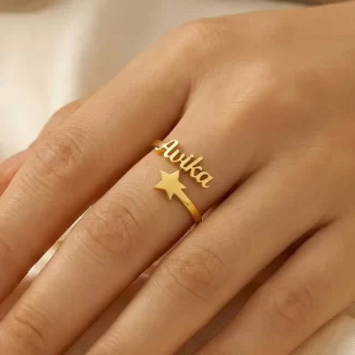 Custom Star Name Ring
