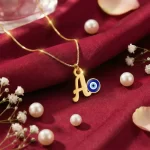 Evil Eye Letter Pendant