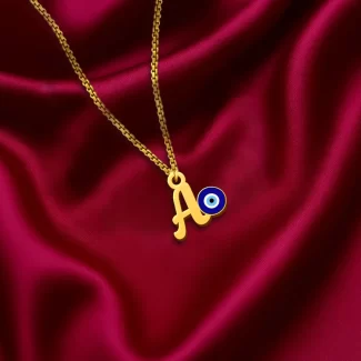 Evil Eye Letter Pendant