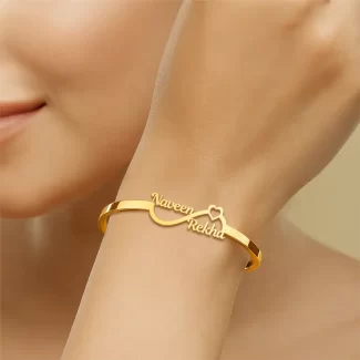 Custom Infinity Couple Name Bracelet